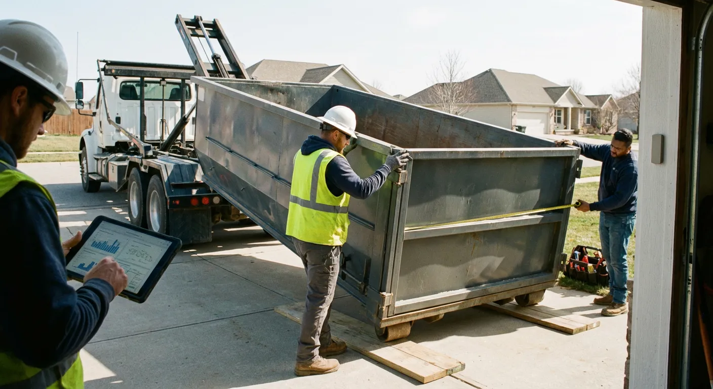 Roll-off dumpster dimensions and capacity guide in Laredo, TX