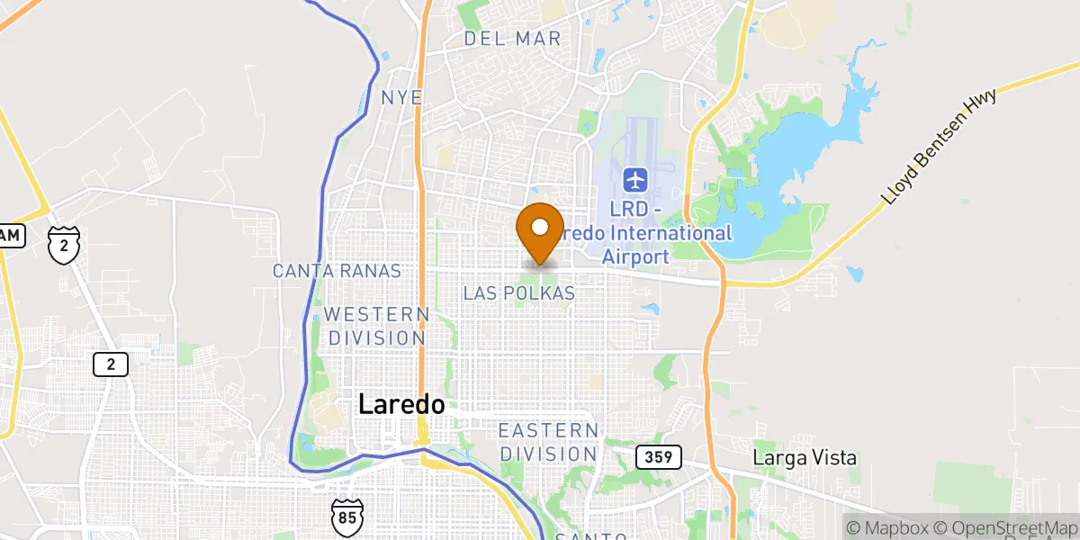 st neighborhood map in Laredo, TX